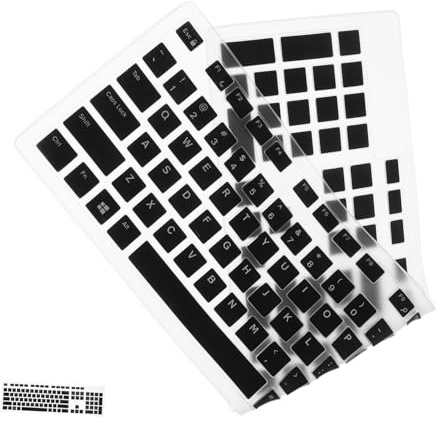 UTHCLO Dustproof Silicone Keyboard Protector Cover for Wired Chocolate Shape and Non-toxic Keyboard Skin Easy to Clean Compatible with Dell Laptop