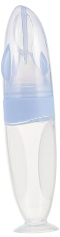 TOBBOMEY Babybrei Flasche Squeeze Feeder Weicher Babylöffel für Reisbrei Gemüse Obstpüree Fütterlöffel frei Flexibel und Einfach zu Bedienen