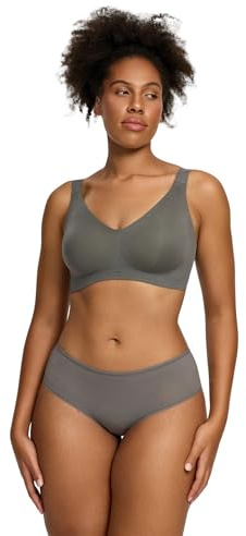creamy fabrics Comfort Minimizer BH – Damen BH ohne Bügel – Bequemer Leichter bügelloser Push-Up BH – Nahtloser Soft-BH mit herausnehmbaren Cups – Entlastet Schulter & Rücken – Normale & Große Größen