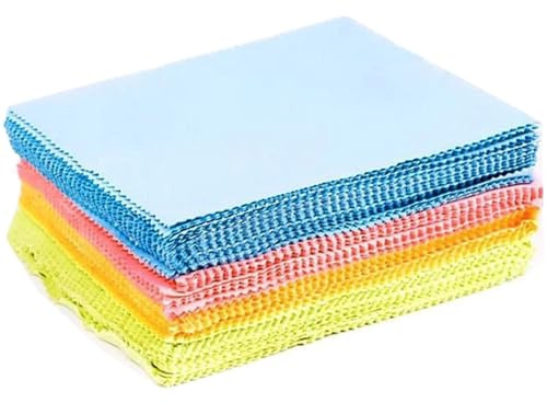 Chiffon Lunettes De Vue Lot de 20 Chiffons en Microfibre Multi-usages, 13 x 13 cm, lingettes nettoyantes for Lunettes, écrans de téléphone, lentilles, moniteurs, Portables et Doux