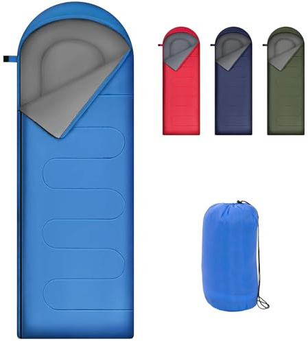 Warmiehomy Sleeping Bags for Adults & Kids Sleeping Bag, Ultralight Backpacking Sleeping Bag Cold Weather & Warm, Warm Compact Rectangular Sleeping Bags, Waterproof Camping Blanket for Hiking Fishing