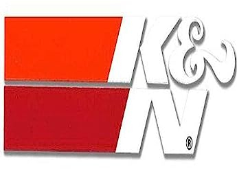 K&N 89-16020 Aufkleber High Temp 1-1/4 x 4-1/4 Zoll, Weiß