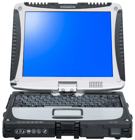 Panasonic CF-191HAAHFG 25,7 cm (10,1 Zoll) Laptop (Intel Core i5 3320M, 2,6GHz, 4GB RAM, 500GB HDD, Intel HD Graphics 4000, Win 7 Pro) silber/schwarz