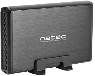 Natec Genesis nkz-0448 HDD Enclosure 3.5 Black HDD/SSD Enclosure – HDD/SSD ENCLOSURES (3.5, Serial ATA, 3.0 (3.1 Gen 1), HDD Enclosure, Black, Aluminium)