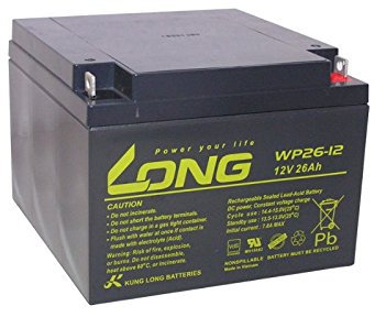 Batterie compatible alarme alarme incendie détecteur d'incendie 12 V 26 Ah AGM plomb Accu