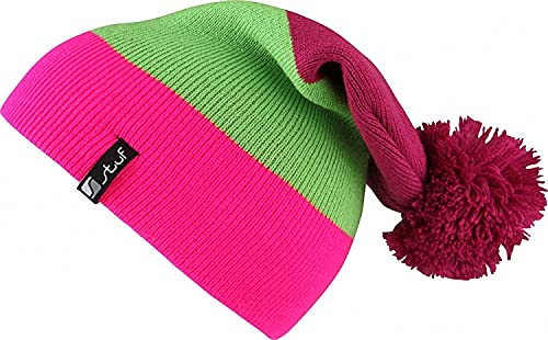 Stuf Block K Ki. Bommelmütze Fuchsia-Lime-neon pink