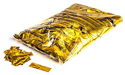 MagicFX Metallic Confetti Rectangles 55x17 mm Gold - Konfetti