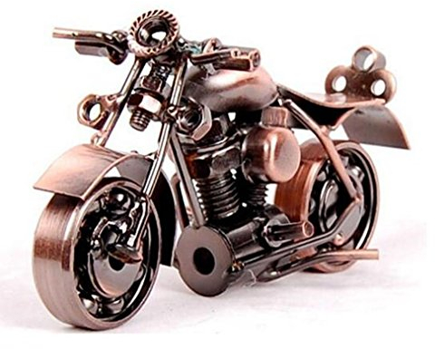 Decorazione in metallo per moto Harley Davidson, statuetta in ferro per moto, scultura da scrivania, regalo d'arte, vintage, decorazione per casa e ufficio, compleanno per uomini, amici, papà, figlio