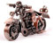 Decorazione in metallo per moto Harley Davidson, statuetta in ferro per moto, scultura da scrivania, regalo d'arte, vintage, decorazione per casa e ufficio, compleanno per uomini, amici, papà, figlio