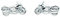 1 Paar Silber Ohrringe Ohrstecker Motorrad 925 Sterling Silber