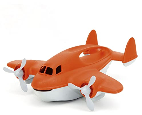 Green Toys 8601400, Löschflugzeug, Badewannenspielzeug, Badespielzeug für Kinder ab 12 Monaten