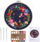 MWOOT Handmade Embroidery Starter Kit Set with Partten,DIY Handarbeit Stickerei Starter Kit Cross Stitch Craft für Erwachsene Anfänger Sticken