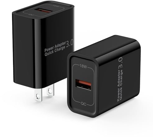 Quick Charge 3.0 Adaptive Fast Wall Charger Block 18W QC Fast Charging 3.0 USB Charger Adapter for Samsung Galaxy S23 A53 S22 Ultra S21 FE S20 Note 20 10 9 8 Z Flip 4 3 S10 S9 S8 S7 S6 A13 A12 A32 A21