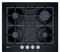 Neff N 50 T26CB49S0 Gas hob with Sword Dials and Cast Iron Pan Supports, 60 cm, Tempered glass, Black, Built in