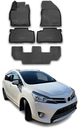 OMAC Fußmatten für Toyota Verso 2013-2018 TPE 5X Schwarz