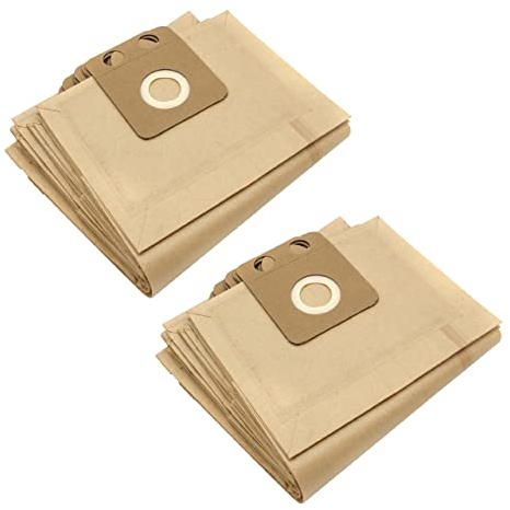 vhbw 20x sacs compatible avec Nilfisk/Alto VC300 Hepa, VC 300 Hepa, VP 300, VP 300 / VP300, VP300 Hepa aspirateur - papier, marron