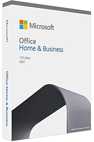 Microsoft Office 2021 Home und Business multilingual | 1 PC (Windows 10/11) / Mac, Dauerlizenz | Box