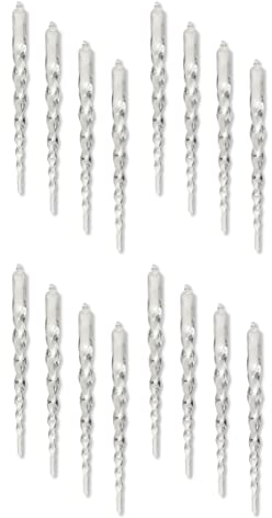 DARO DEKO Acryl Eiszapfen 20cm 16 Stück - Ornamente