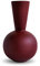 Cooee Design Trumpet-Vase aus Keramik in der Farbe Berry Handgefertigt, Maße: 17cm x 17cm x 30cm, HI-028-29-BR