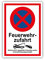 tradercat Feuerwehrzufahrt Schild Alu 3mm Alu-Dibond Schild Aluminiumverbundplatte mit UV-Schutz Feuer wehr zufahrt Hinweisschilder Feuerwehr zufahrt Warnzeichen (ALU | 42 x 30 cm)