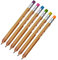 office box Lot de 6 porte-mines Mini Hexagonal Wood -REF. 31605- Fabriqué en bois avec caoutchouc inclus (6)