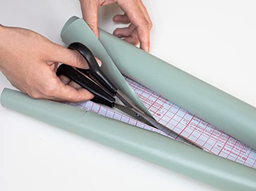 Vinyl Warehouse 10m x 67.5cm d-c-fix Matt Sage Green Sticky Back Vinyl Furniture & Kitchen Wrap 200-8342