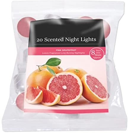 OnlineStreet Scented Tealight Votive Candles Pack - Wax Tarts in Different Assorted Refreshing Fragrances with 8 Hours Burning Time (Pink Grapefruit)