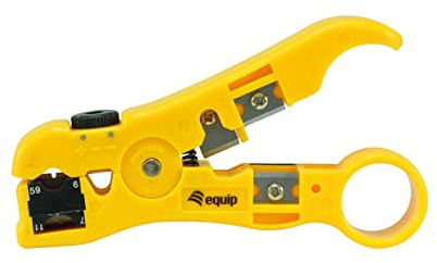 Equip 129411 Universelles Abisolierwerkzeug mit Abisolier-, Schneid- und Ratschenfunktion