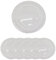 Trimming Shop Lot de 6 Assiettes décoratives pour fêtes, Assiettes en Verre Transparent avec Perles pour décoration de Table à Manger, Mariages, événements de Restauration, 33 cm, Transparentes