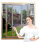 AMLOOPH Magnetic Window Fly Screens for Windows Nets to Keep Bugs Out, Up to 120x185cm DIY Fly Bug Mosquito Net Window Mesh Insect Screen for Windows, White PVC Frames Grey Fiberglass Window Screen