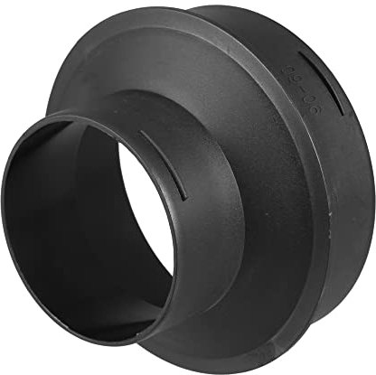X AUTOHAUX Auto Heizung Warmluft Kanalrohr 60mm zu 90mm Auslass Stecker Schwarz