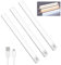 Lychico Motion Sensor Lights Indoor (30cm), 3 Pack 60 LED Under Cabinet Lights 6000K, USB Rechargeable Battery Powered Night Lights with Magnetic Strip for Kitchen, Wardrobe, Garage, Stairs, Bedroom