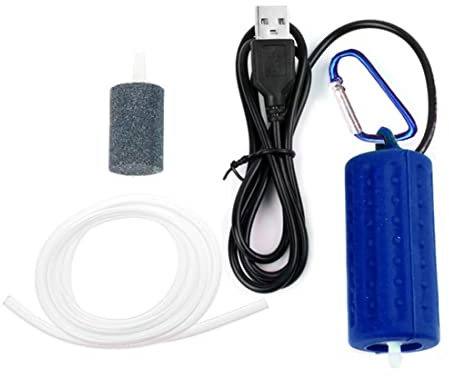 MDYNI Mini pompe à air USB pour aquarium, pompe à oxygène, économie d'énergie, accessoires pour aquarium, pêche, etc