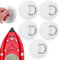 BESPORTBLE D-Ring-Pads Kajak Edelstahl Pad/Patch D Ringe aufblasbares Boot D-Ring-Patch Für Schlauchboot Kajak Kanu Surfbrett Paddle-Board 5 Stück