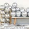 JARTTY Palloncini Argento Metallizzato Palloncini Argenti 100 Pezzi 12 Pollici Lucido Cromato Metallic Compleanno Festa Fidanzamento Matrimonio Anniversario Baby Shower Decorazioni