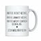 4you DESIGN Tasse „Kaffe redet nicht..“, Lustige Keramiktasse zum Geburtstag, Muttertag, Kaffeebecher für Arbeitskollege, Chef, Chefin, Mama oder Papa, Spaßgeschenk, 330ml