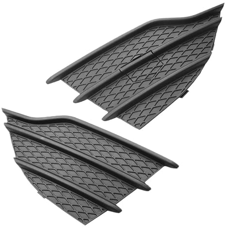 HANZOU 1 Paar schwarze Auto-Frontstoßstange, Nebelscheinwerfer, Kühlergrill, untere Abdeckung, Einsatz for Ford Kuga Escape 2013–2016, CJ5Z17E811AA FO1039124 Auto-Frontstoßstange, Nebelscheinwerfer-Kü