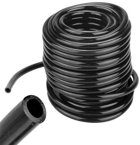 Enforose Wasserbewässerungsschlauch, Robuster Industrieller Wasserschlauch aus PVC-Kunststoff 4/6mm Bewässerungsschlauch, benutzt für Garten Landwirtschaft Rasenbewässerungssystem(10m)