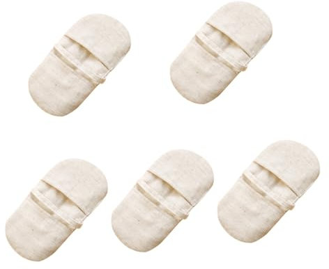 PRETYZOOM 5pezzi Guanto Da Forno Cotone e Lino Presina Antiscivolo Per Cucina Isolamento Termico Per Cottura e Barbecue Protezione Contro Le Ustioni