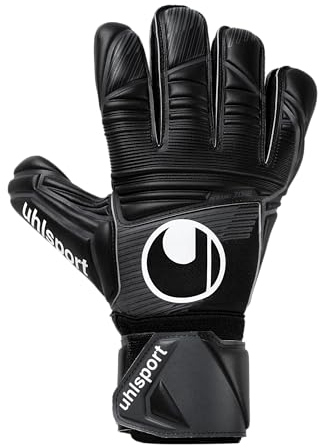 uhlsport Comfort Absolutgrip, Kinder und Erwachsene Torwarthandschuhe, Schwarz, 7 -