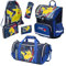 Pokémon Schulranzen Set mit großer Sporttasche für die 1. bis 4. Klasse - Ergonomisch, Kompakt, 990 Gr. Leicht, 18L Volumen, wasserdichter Boden - Schultasche mit Pikachu Motiv - Einschulungs-Set