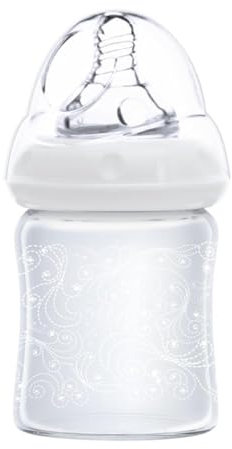 Biberon en verre pour l'allaitement, anti-coliques avec sensation naturelle, biberon en verre pour bébé, pour la maison, les voyages, les voyages en voiture, les visites