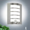 Allesgute Outdoor Wall Lights with PIR Motion Sensor, Curved Outside Lights Mains Powered Stainless Steel IP44 Waterproof Wall Lamp Incl. 1x 12W E27 Bulbs Cool White 6000K