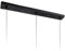 Chrasy Pendant Cable Grip Plaque pour Luminaire Lampe Suspension Pince Complet Couverture de Plafond longue Ensemble Full Set Noir (Noir)