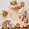 Bär Luftballon Deko, 121pcs Bären Ballons Hellbraun, Braune Ballons Set, Bären Luftballon Helium, Geeignet für Kindergeburtstagsfeiern, Babypartypartys, Abschlussfeiern