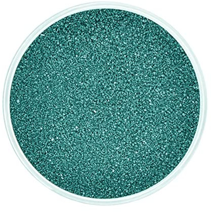 moorg Sabbia Colorata Verde Tiffany per Decorazioni 370 g, Sabbia Colorata per Vasi di Vetro, Rito della Sabbia, Sottile 0.2-0.6 mm, Ottima per Le tue Idee Decorative