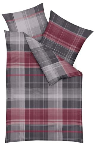 Kaeppel Biber Bettwäsche Tonight anthrazit 1 Bettbezug 135 x 200 cm + 1 Kissenbezug 80 x 80 cm