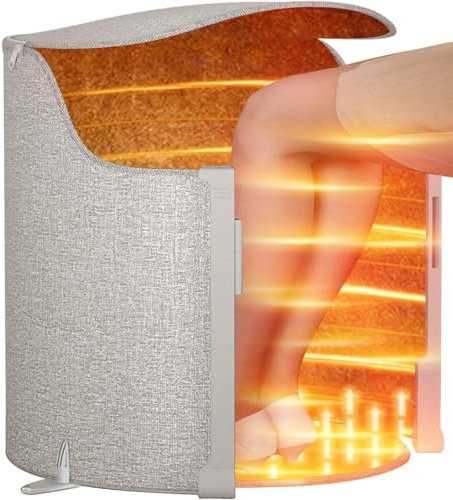 Mavdecll Untertischheizung, Elektrischer Fußwärmer Mit Bodenmatte, 5-stufige Temperatureinstellung, 2/4/6/8-Stunden-Timer, Magnetverschluss-Design, Für Büro Und Zuhause