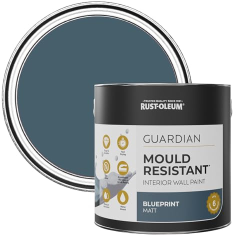 Rust-Oleum Blue Guardian Mould Resistant Wall Paint - Blueprint 2.5L