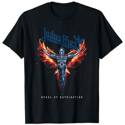 Judas Priest – Angel Wings Blue Logo T-Shirt